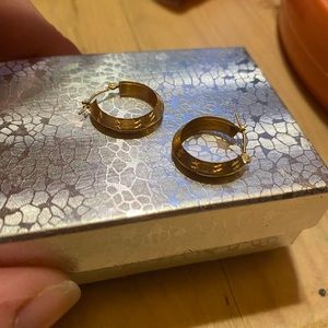 10k small gold hoops